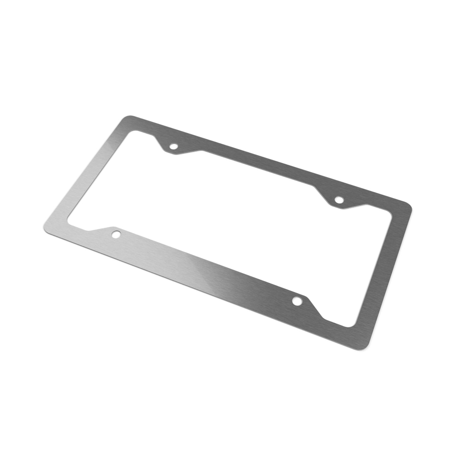 Standard LxL Metal License Plate Frame — Slim Stainless Steel Car Plate Holder