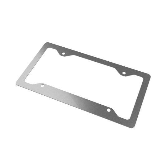 Standard LxL Metal License Plate Frame — Slim Stainless Steel Car Plate Holder