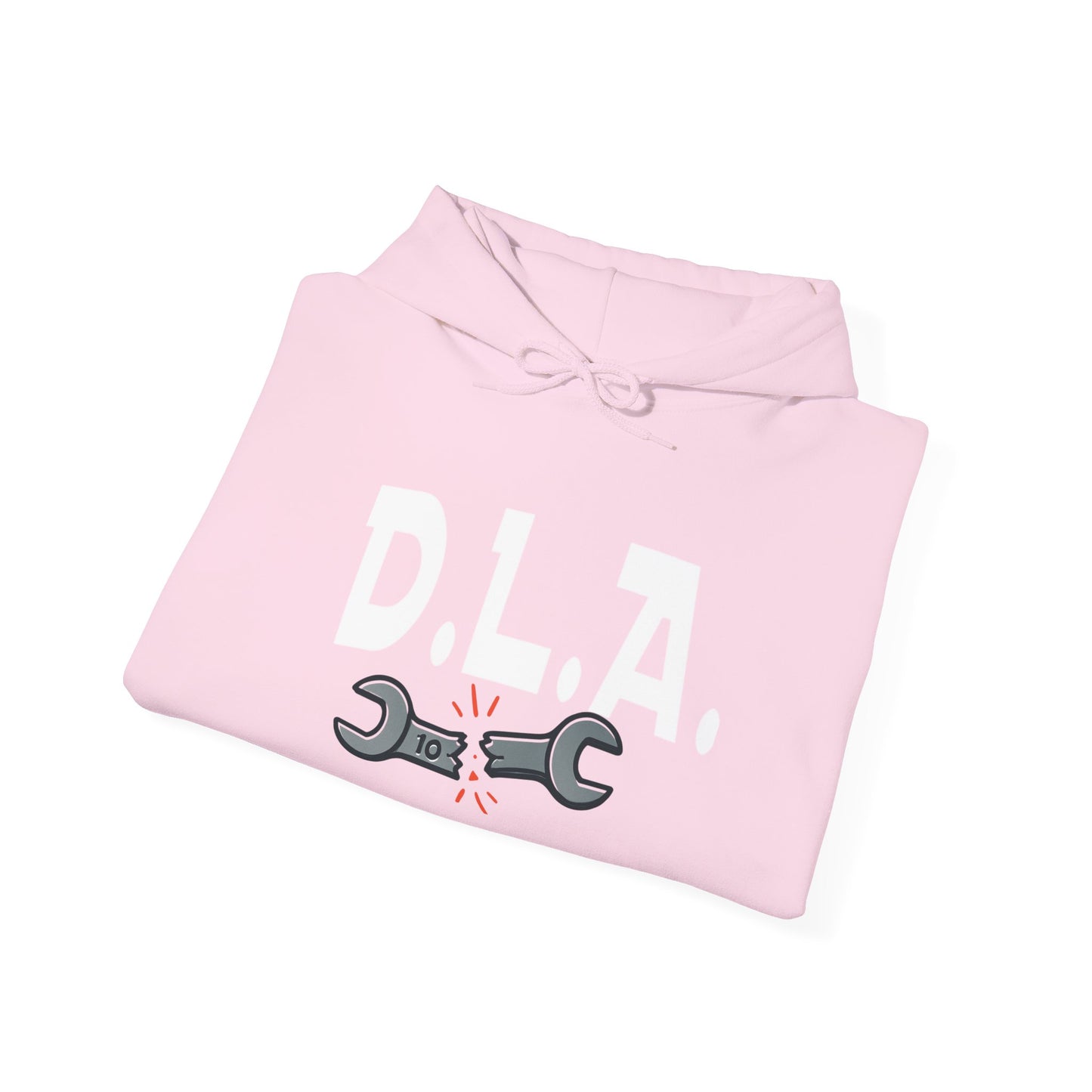 Dylan Livin' Automotive Pimp Dog Racing Hoodie — Graphic Pullover with Car & Wrench Design