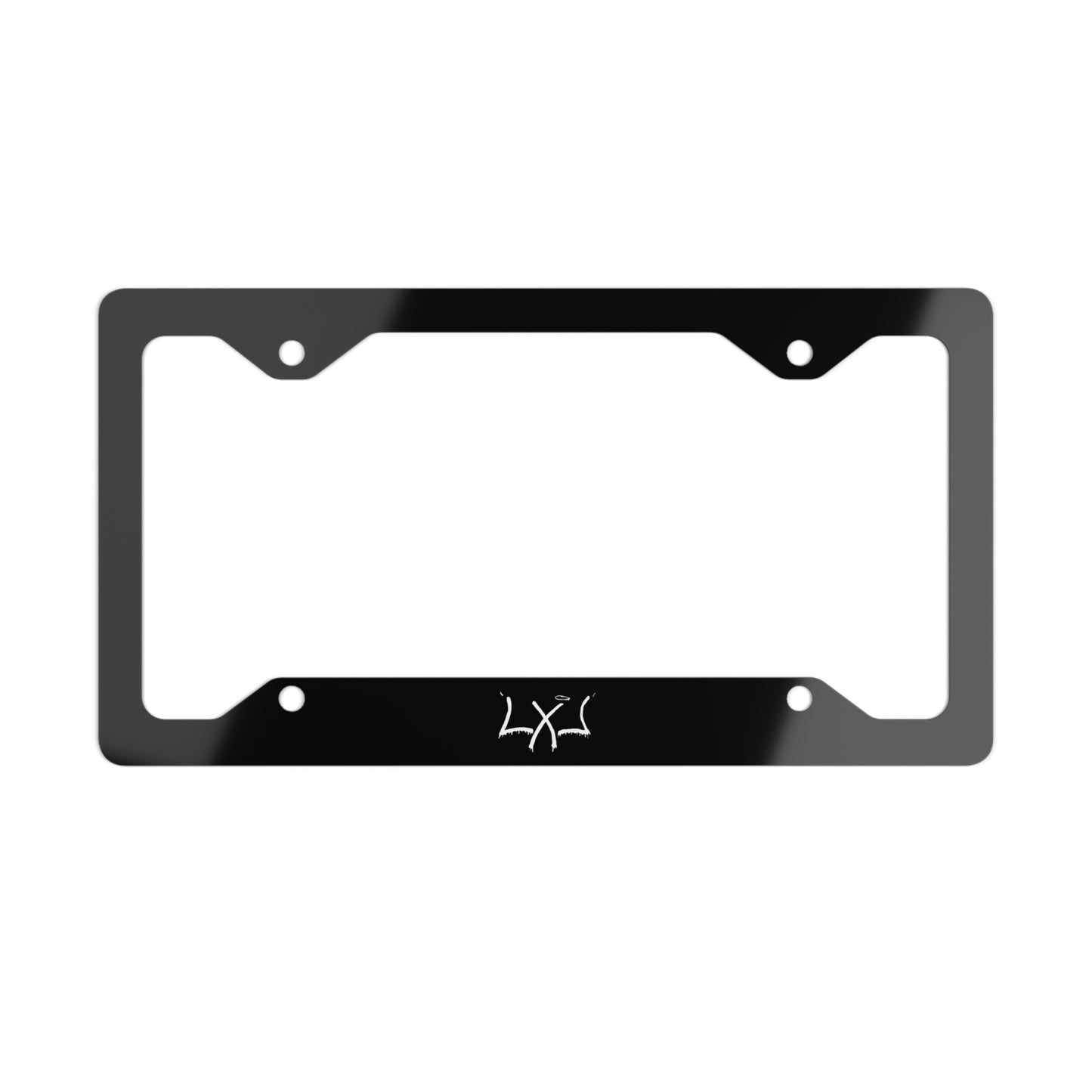 Standard LxL Metal License Plate Frame — Slim Stainless Steel Car Plate Holder