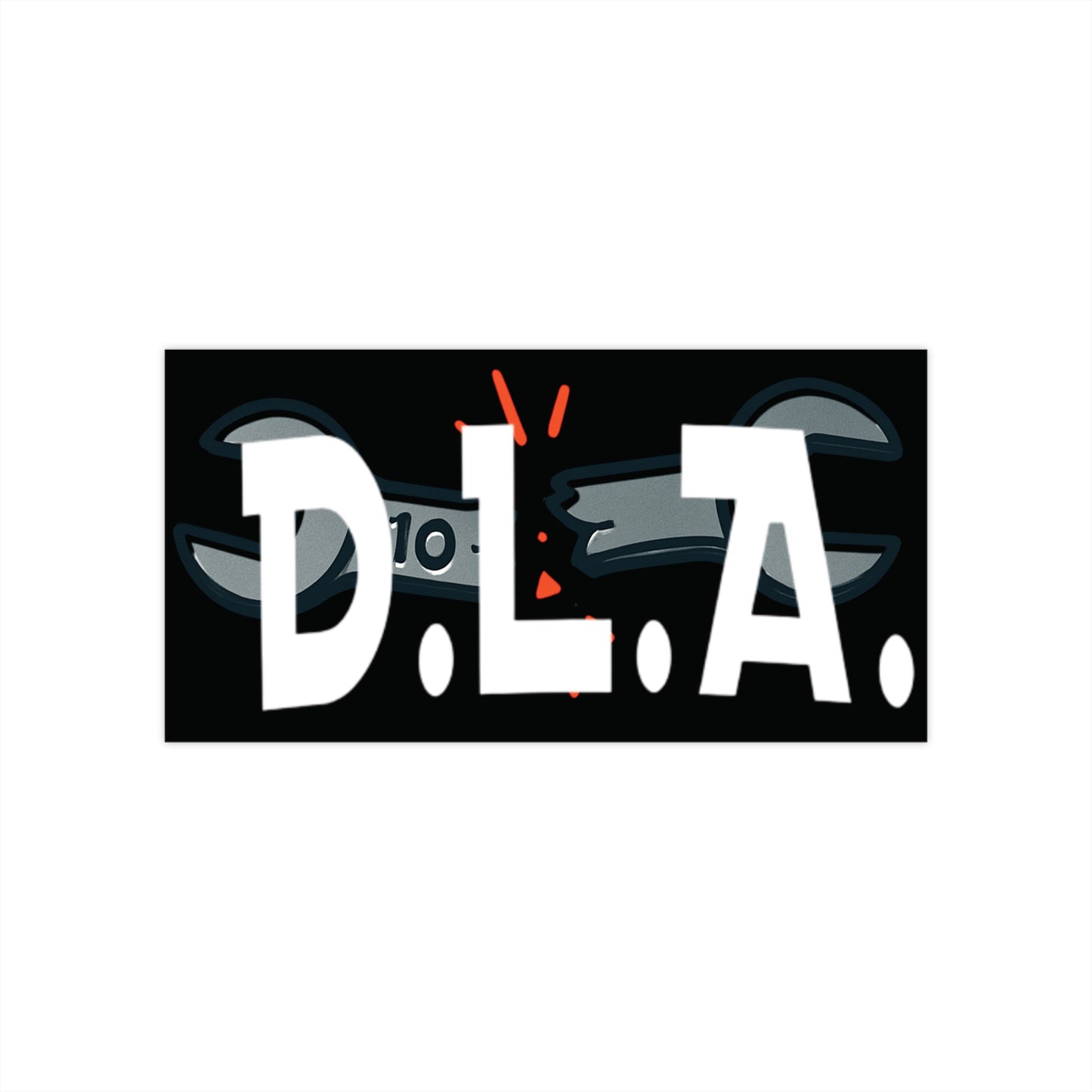 7.5" x "3.75" Dylan Livin' Auto Wrench Logo Bumper Sticker